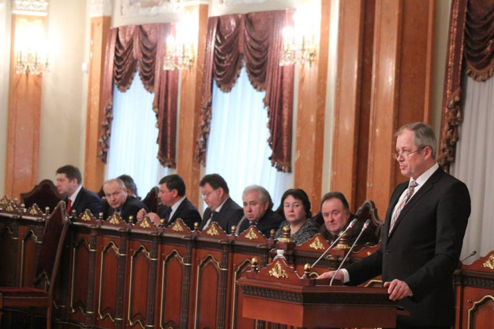 Доповідь Голови Верховного Суду України Ярослава Романюка під час спільного засідання